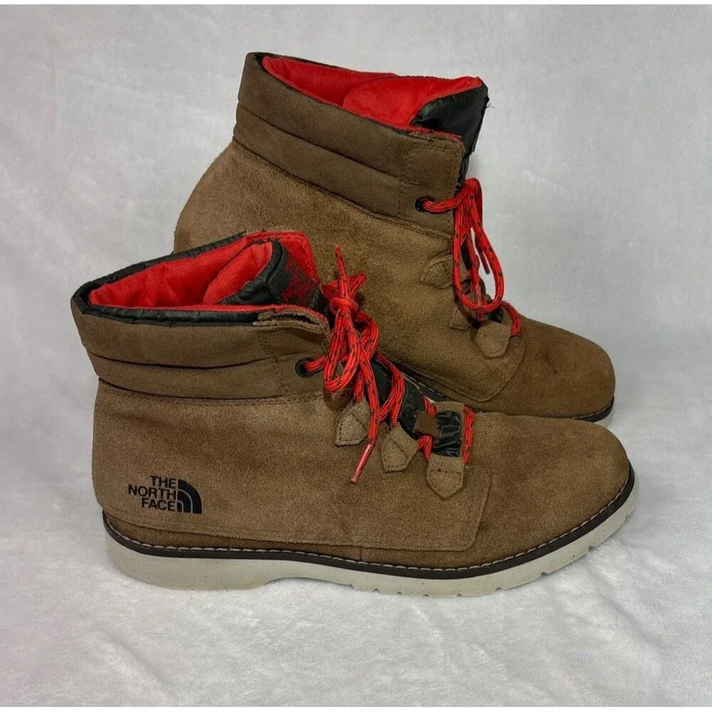 The North Face Heat Seeker Boots Women’s Sz 9 Brown Ballard Roll Down Insulated